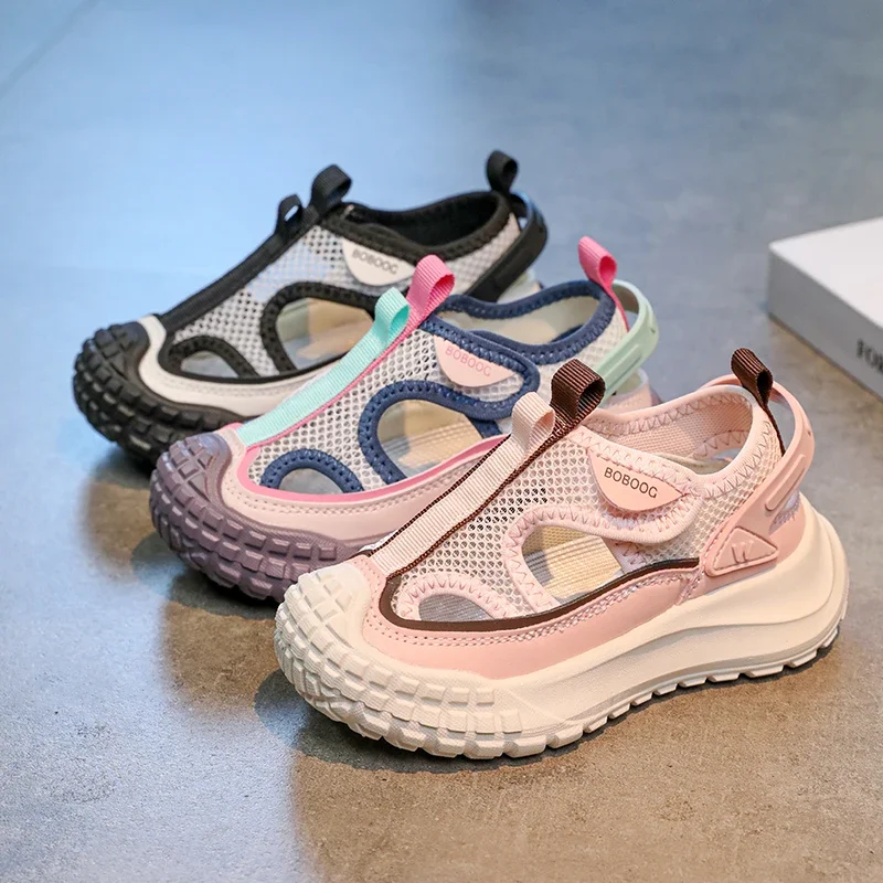 Children Sneakers Hollowed-out Kids Sports Sandals Non-slip Soft Sole 2025 Summer New Boys Girls Fashion Sandals Mesh Breathable
Children Sneakers Hollowed-out Kids Sports Sandals Non-slip Soft Sole 2025 Summer New Boys Girls Fashion Sandals Mesh Breathable