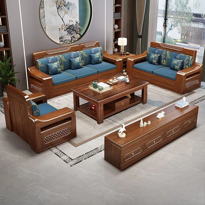 Golden silk walnut solid wood sofa combination modern Chinese winter and summer dual-use
Golden silk walnut solid wood sofa combination modern Chinese winter and summer dual-use