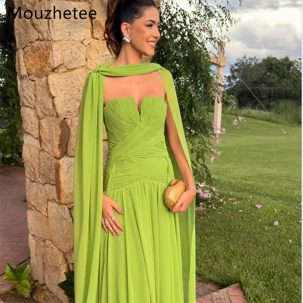 Mouzhetee A-Line Strapless Pleat Simple Evening DressesFormal Dresses for Women Elegant Sleeveless Prom Gowns Custom Made 2026
Mouzhetee A-Line Strapless Pleat Simple Evening DressesFormal Dresses for Women Elegant Sleeveless Prom Gowns Custom Made 2026