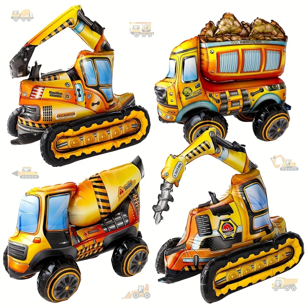 4Pcs 4D Building Balloon Birthday Party Supplies Excavator Vehicles Dump Truck Mixer Truck Aluminum Foil Balloons Party Decor
4Pcs 4D Building Balloon Birthday Party Supplies Excavator Vehicles Dump Truck Mixer Truck Aluminum Foil Balloons Party Decor