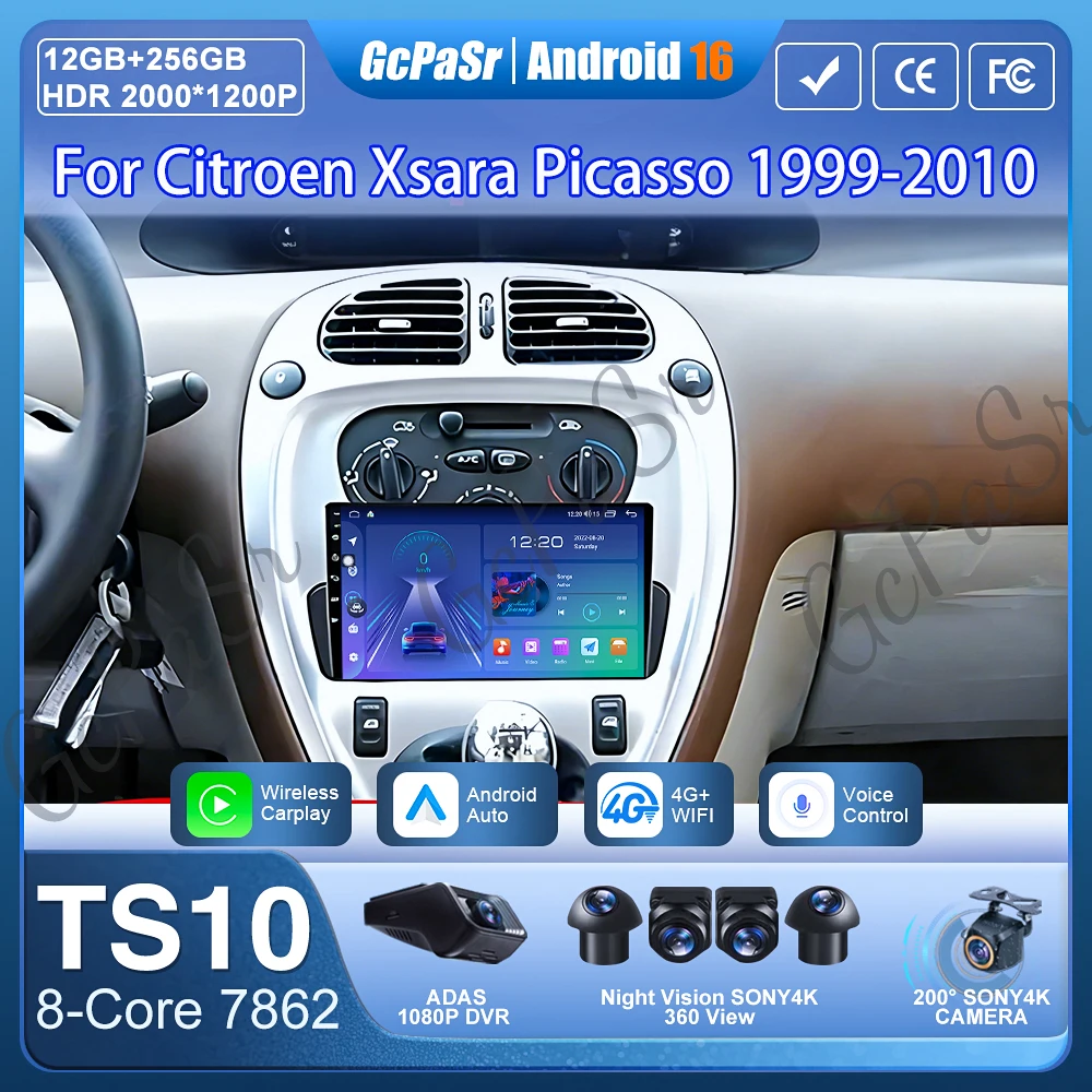Car Radio Carplay For Citroen Xsara Picasso 1999-2010 Navigation GPS Android Auto Multimedia Player 5G Wifi Stereo 4G BT No 2din
Car Radio Carplay For Citroen Xsara Picasso 1999-2010 Navigation GPS Android Auto Multimedia Player 5G Wifi Stereo 4G BT No 2din