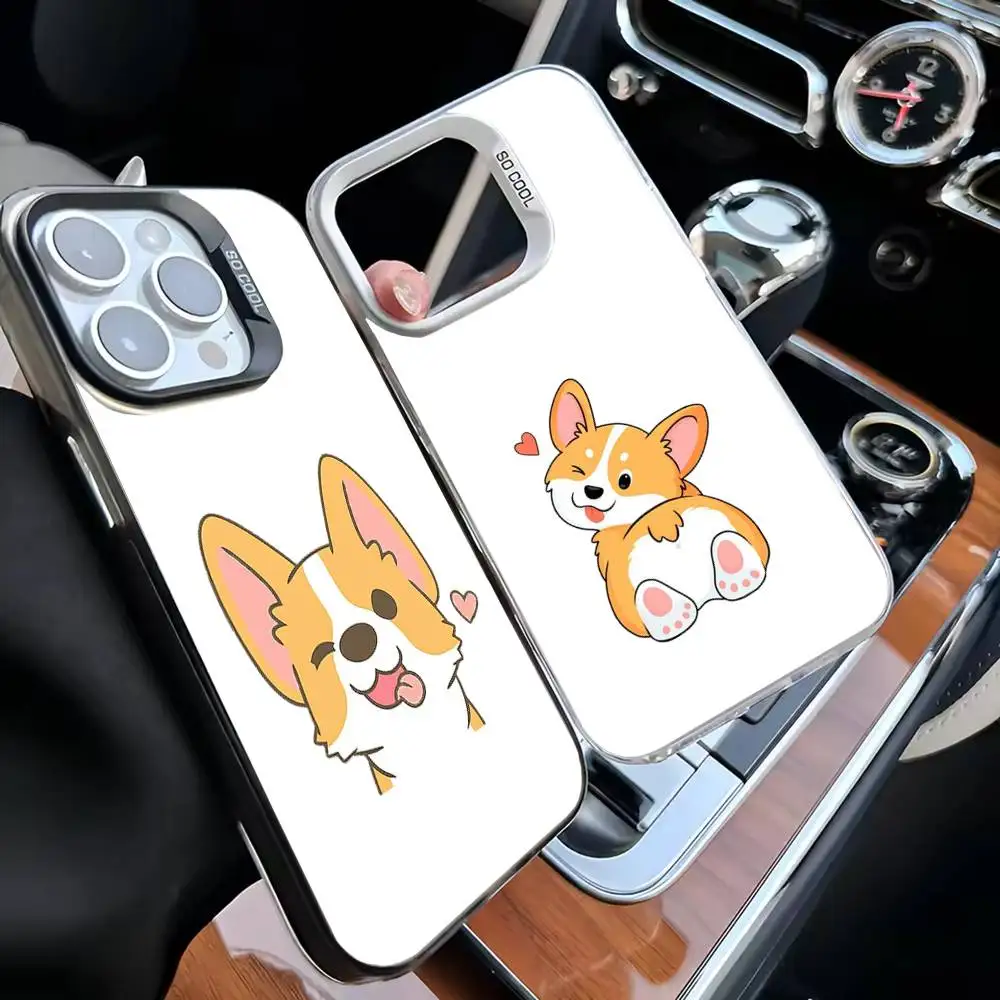 Cute Cartoon Corgi Phone Case For iPhone 16,15,14,13,12,11,Mini,Pro,MAX White Matte Shockproof Cover 
Cute Cartoon Corgi Phone Case For iPhone 16,15,14,13,12,11,Mini,Pro,MAX White Matte Shockproof Cover