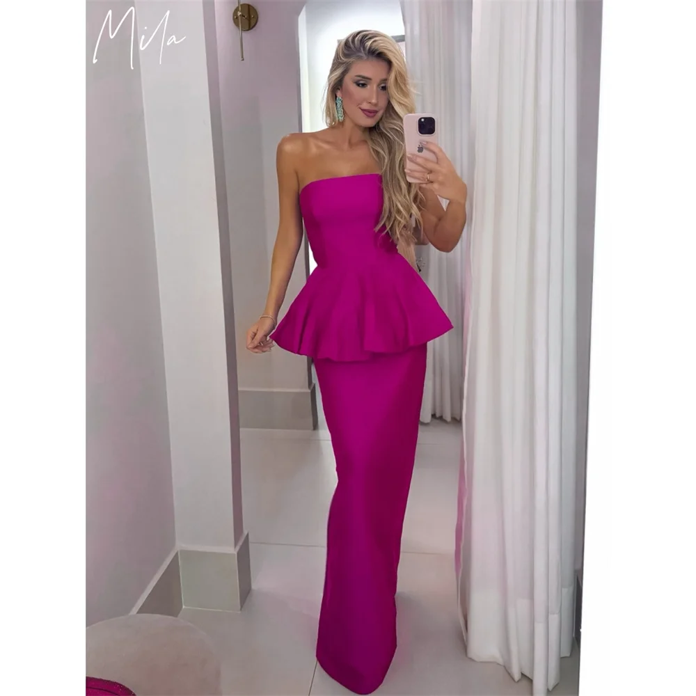 Mila Strapless Mermaid Prom Dresses 2025 Sleeveless Evening Dresses Elegant Floor-Length Homecoming Customized Party Dresses
Mila Strapless Mermaid Prom Dresses 2025 Sleeveless Evening Dresses Elegant Floor-Length Homecoming Customized Party Dresses