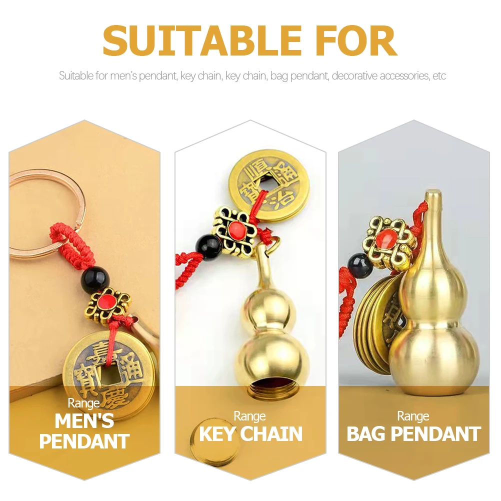 4pcs Brass Gourd Keychain Lucky Pendant Keychains Amulet Chinese Decorative Hanging Bag Handbag Backpack
4pcs Brass Gourd Keychain Lucky Pendant Keychains Amulet Chinese Decorative Hanging Bag Handbag Backpack