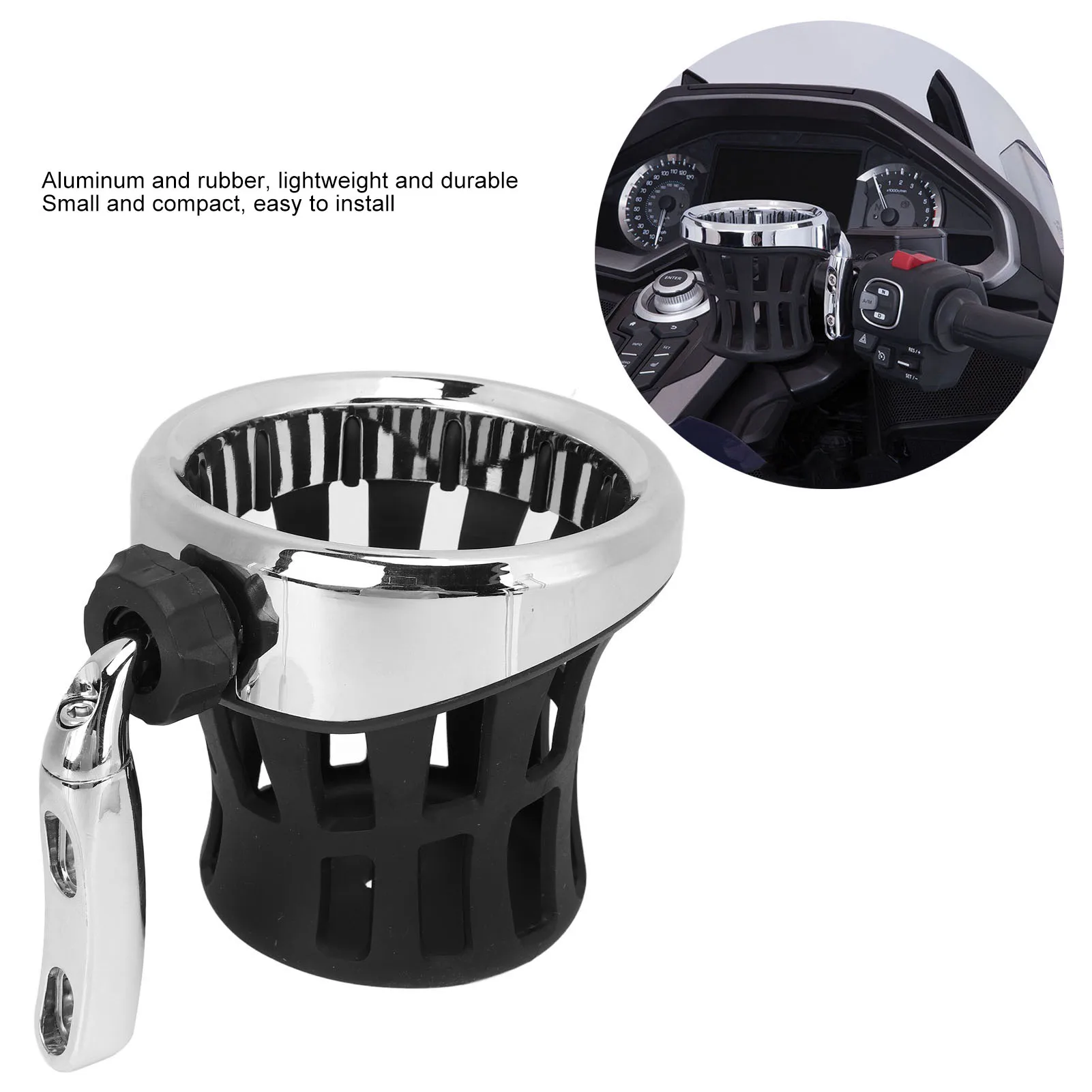 Car Cup Holder Aluminum Rubber Motorcycle Handlebar Drink Mount Replacement for Gold Wing
Car Cup Holder Aluminum Rubber Motorcycle Handlebar Drink Mount Replacement for Gold Wing