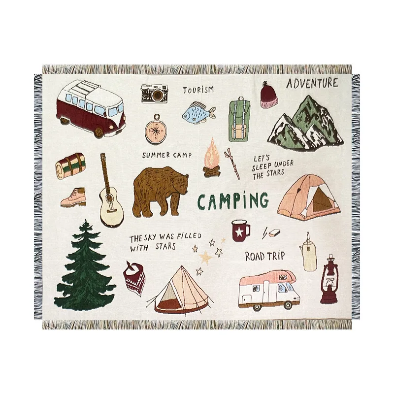 Camping Decorative Blanket Cushion American Vintage Bohemian Sofa Blanket Line Blanket Tapestry Camping Cushion Leisure Blanket
Camping Decorative Blanket Cushion American Vintage Bohemian Sofa Blanket Line Blanket Tapestry Camping Cushion Leisure Blanket