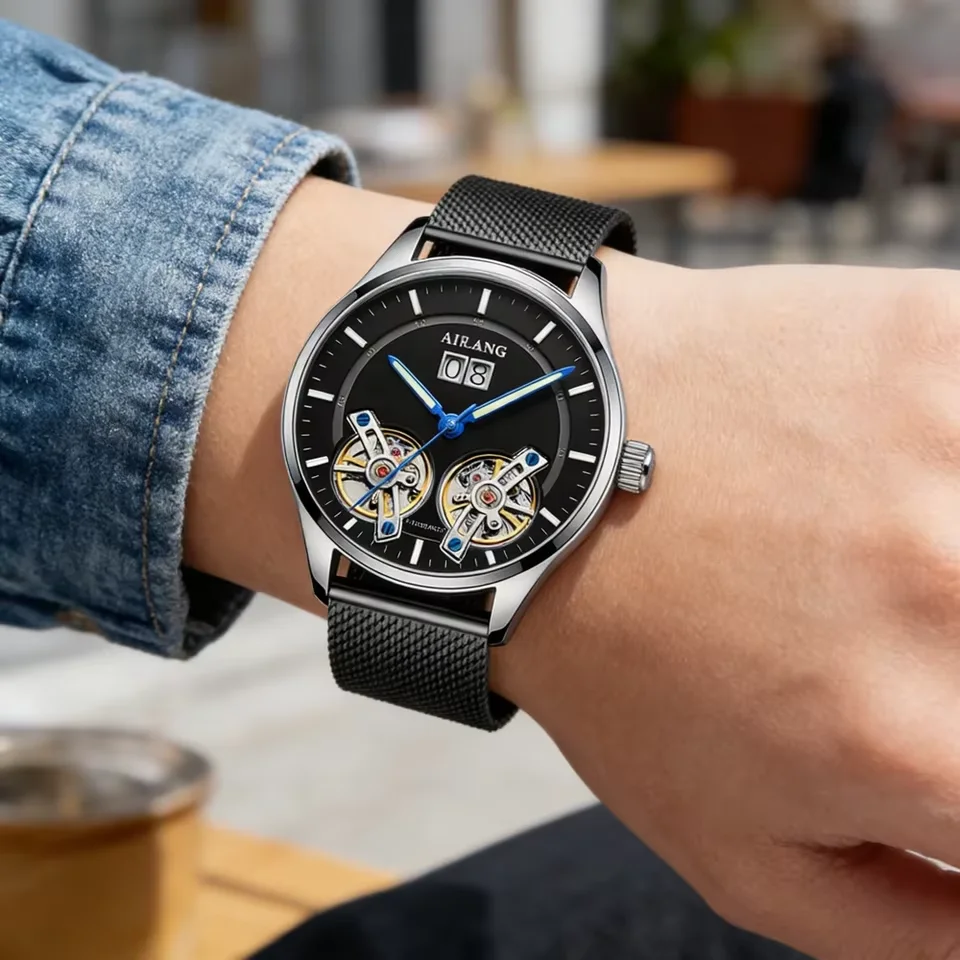 Men's Sports Outdoor Automatic Watch Luminous Hands Black Skeleton Mechanical Watches Luxury Brand Rubber Strap Clock
Men's Sports Outdoor Automatic Watch Luminous Hands Black Skeleton Mechanical Watches Luxury Brand Rubber Strap Clock