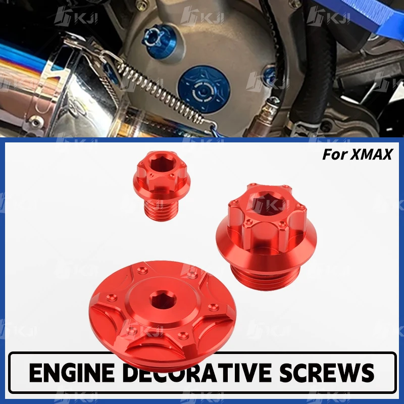 For Yamaha XMAX 300/250/125/400/TECH MAX Engine Screws Oil Filler Cap Magnetic Cover Nut Accessories
For Yamaha XMAX 300/250/125/400/TECH MAX Engine Screws Oil Filler Cap Magnetic Cover Nut Accessories
