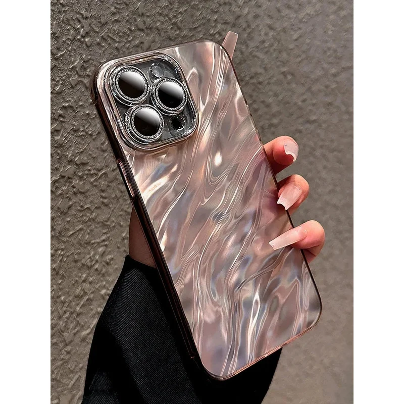 Luxury 3D Water Ripple Plating Phone Case For iPhone 15 14 Pro Max 13 12 11 Glitter Camera Lens Protective Shockproof Hard Cover
Luxury 3D Water Ripple Plating Phone Case For iPhone 15 14 Pro Max 13 12 11 Glitter Camera Lens Protective Shockproof Hard Cover
