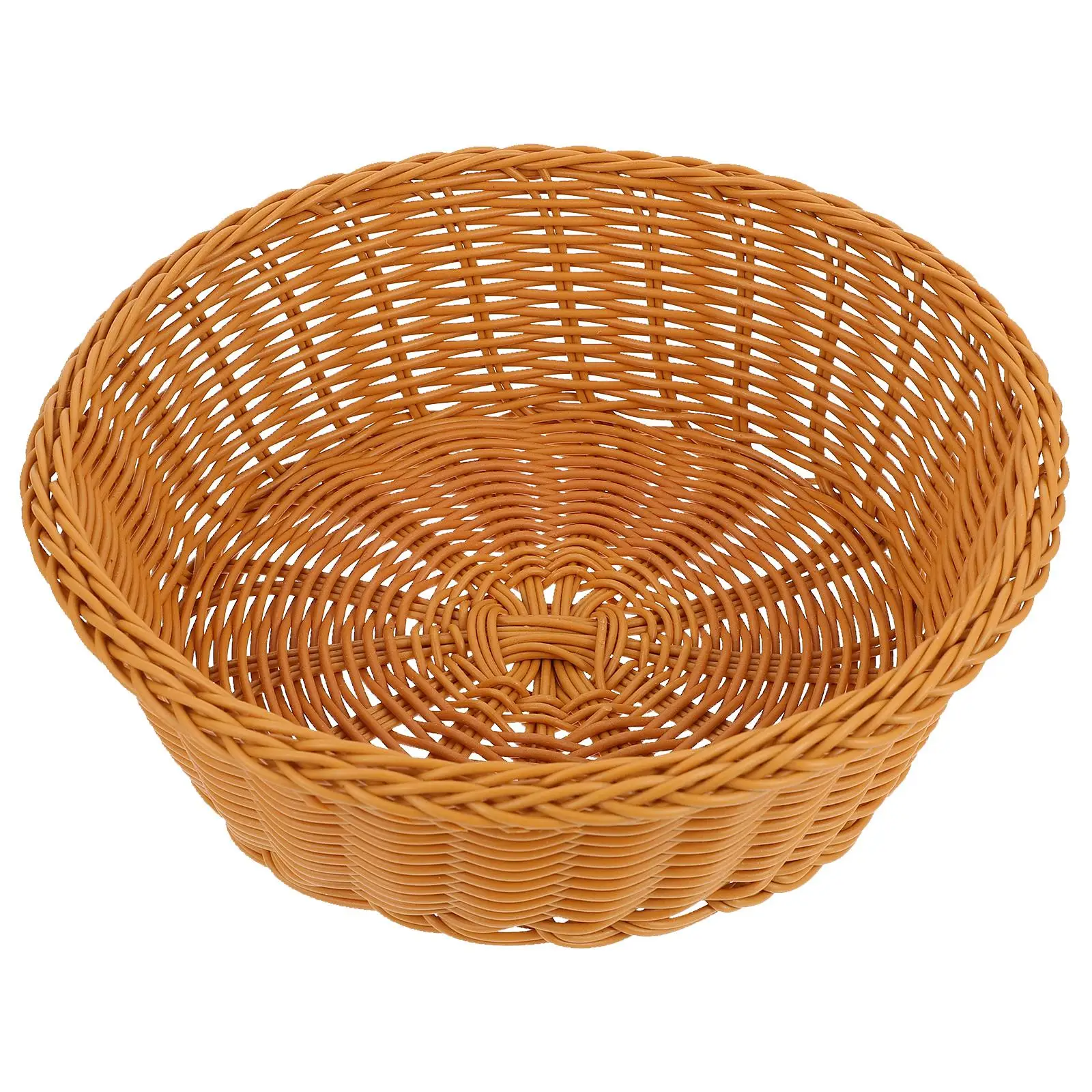 Woven Fruit Basket Plastic Baskets Storage Container Imitated Rattan Bread Organizer Plastic Rattan Woven Basket Bin Home Bakery
Woven Fruit Basket Plastic Baskets Storage Container Imitated Rattan Bread Organizer Plastic Rattan Woven Basket Bin Home Bakery