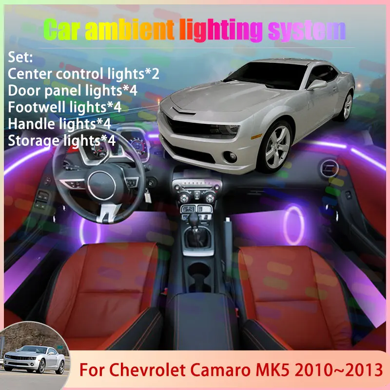 For Chevrolet Camaro MK5 5th 2010~2013 2011 2012 6/18 in 1 Car Atmosphere Light Lamp RGB Shade Ensemble Streamer Atmosphere Set
For Chevrolet Camaro MK5 5th 2010~2013 2011 2012 6/18 in 1 Car Atmosphere Light Lamp RGB Shade Ensemble Streamer Atmosphere Set
