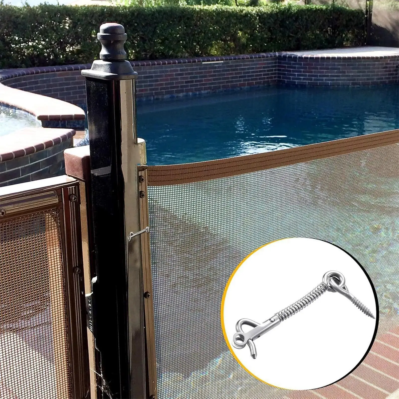 Hook And Eye Gate Latch 12-Pieces Stainless Steel Cabin Hook Latches Spring-Loaded Security Hardware For Bathroom Shed Pool Gate
Hook And Eye Gate Latch 12-Pieces Stainless Steel Cabin Hook Latches Spring-Loaded Security Hardware For Bathroom Shed Pool Gate