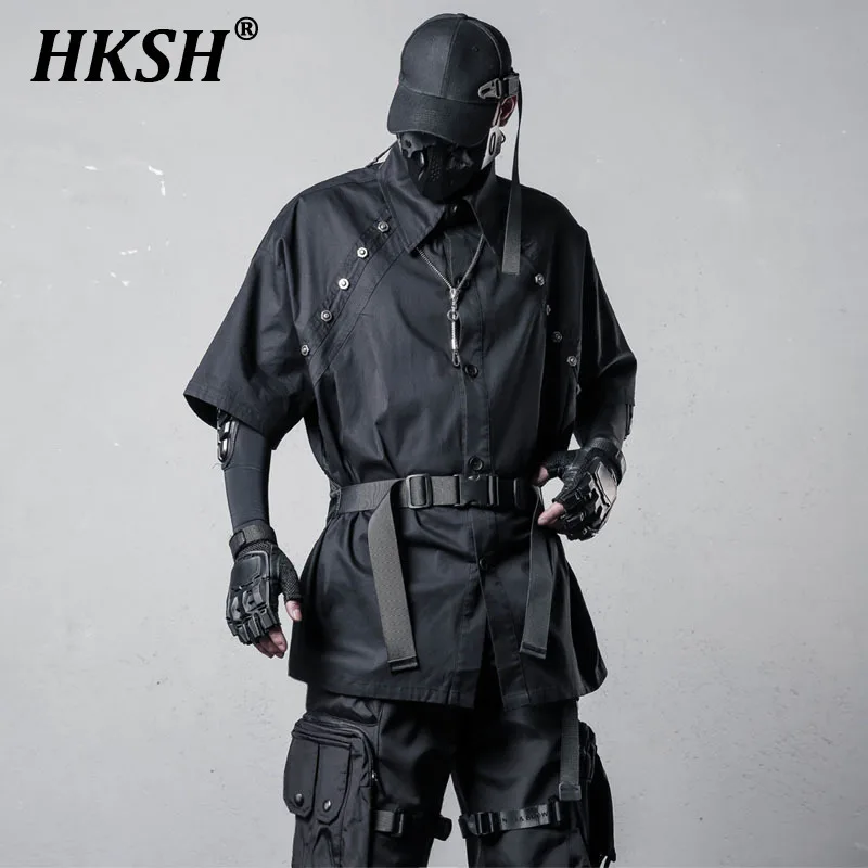 HKSH Niche High-end Functional Shirt Men's Summer New Dark Trend Brand Rivet High Street Handsome Loose Short Sleeve Tops HK4623
HKSH Niche High-end Functional Shirt Men's Summer New Dark Trend Brand Rivet High Street Handsome Loose Short Sleeve Tops HK4623