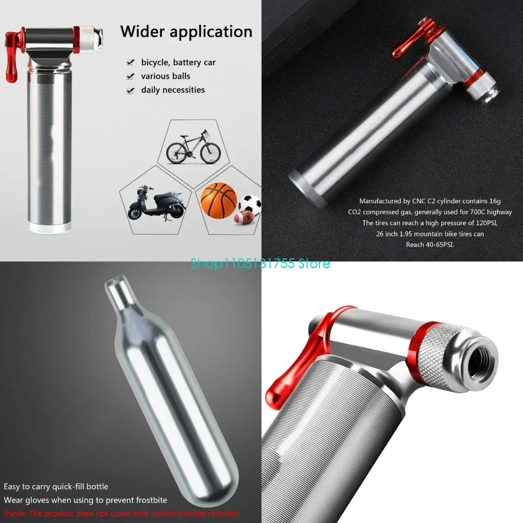 K0EF Mini Bike Pumps CO2 Cartridges For Bicycles Schrader Adapter Bike Inflator
K0EF Mini Bike Pumps CO2 Cartridges For Bicycles Schrader Adapter Bike Inflator