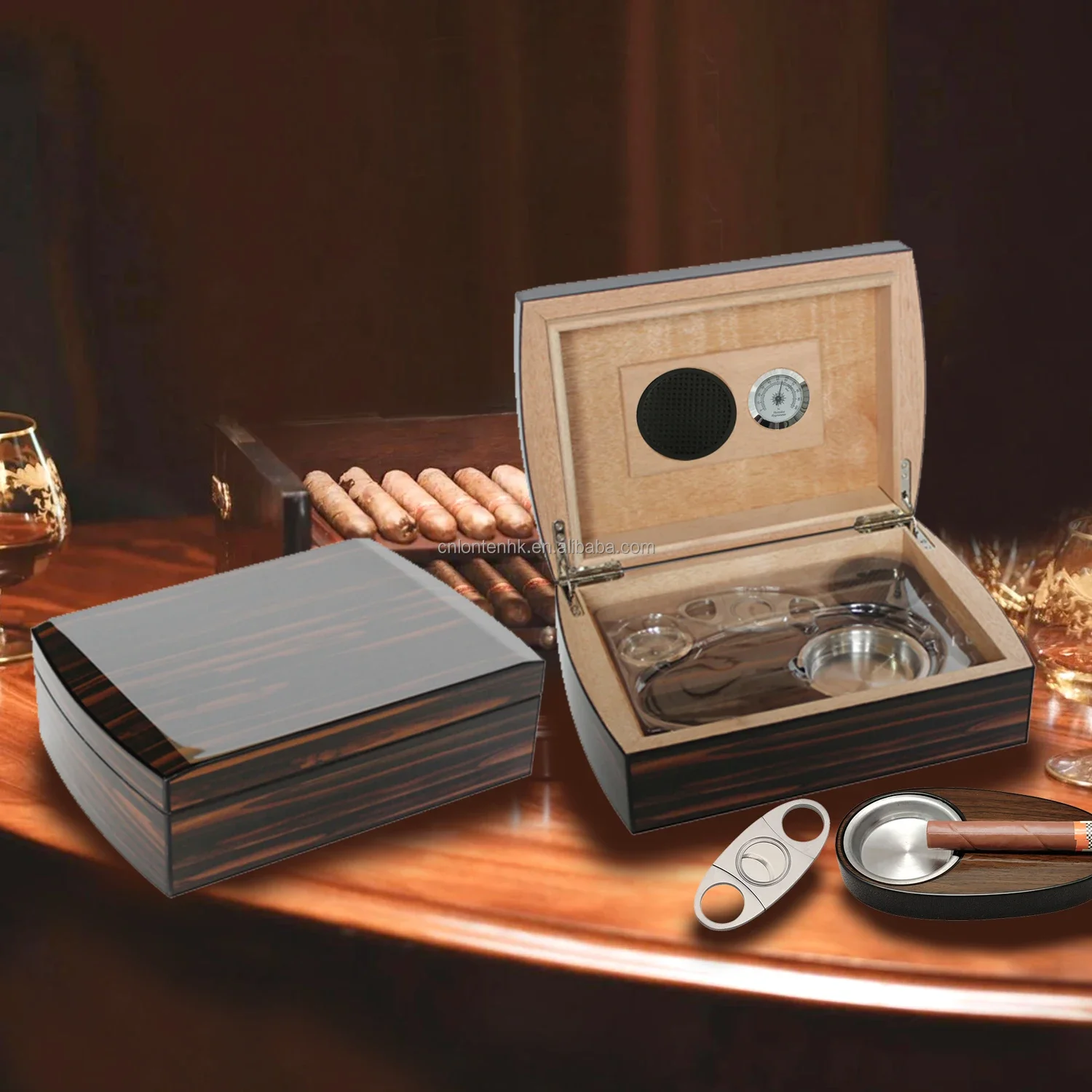 Luxury Custom Cigar Holder Wooden Packaging Gift Set Smoking Accessories Ashtray Cutter case Cedar Spanish Box Cigar Humidor
Luxury Custom Cigar Holder Wooden Packaging Gift Set Smoking Accessories Ashtray Cutter case Cedar Spanish Box Cigar Humidor