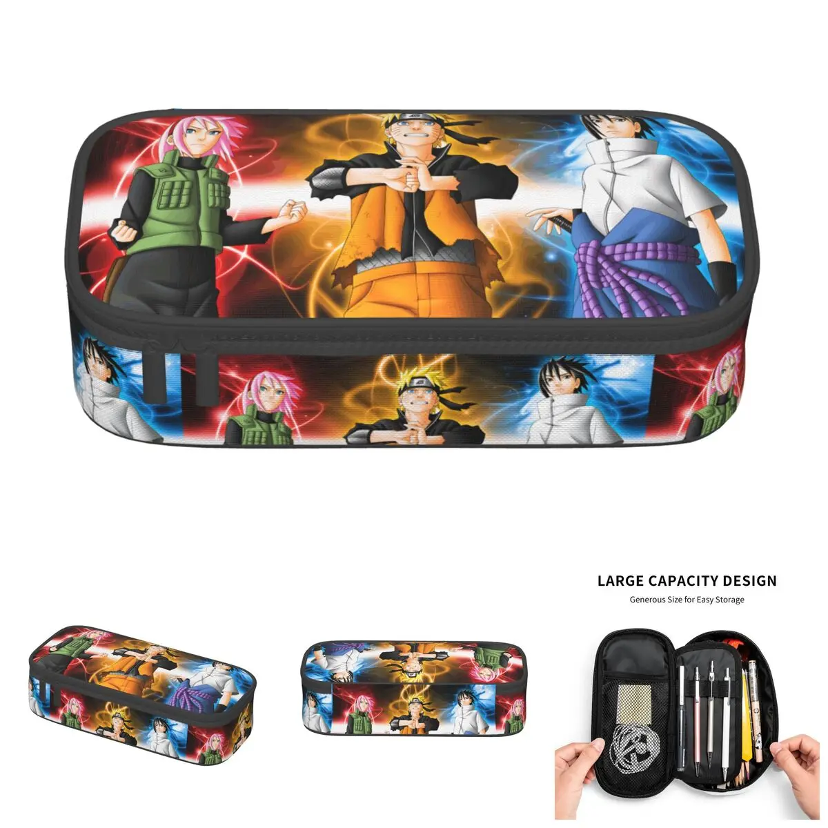 Naruto Uzumaki Sasuke Uchiha Pencil Case for Girls Boys Large Storage Sakura Haruno Pen Bag Box Stationery
Naruto Uzumaki Sasuke Uchiha Pencil Case for Girls Boys Large Storage Sakura Haruno Pen Bag Box Stationery