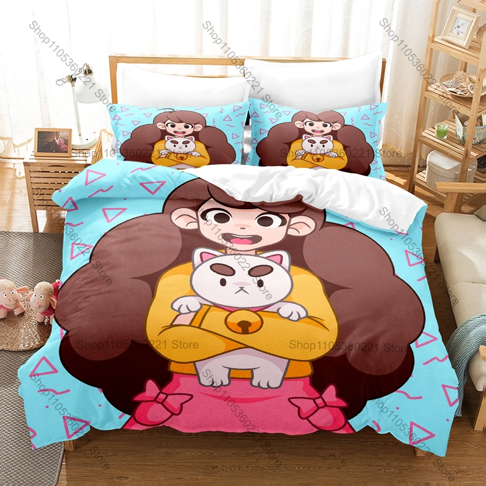Cute Bee and Puppycat Bedding Set 3Pcs Kpop Cartoon Duvet Cover Pillowcase Twin Queen King Size Home Textile Decor
Cute Bee and Puppycat Bedding Set 3Pcs Kpop Cartoon Duvet Cover Pillowcase Twin Queen King Size Home Textile Decor