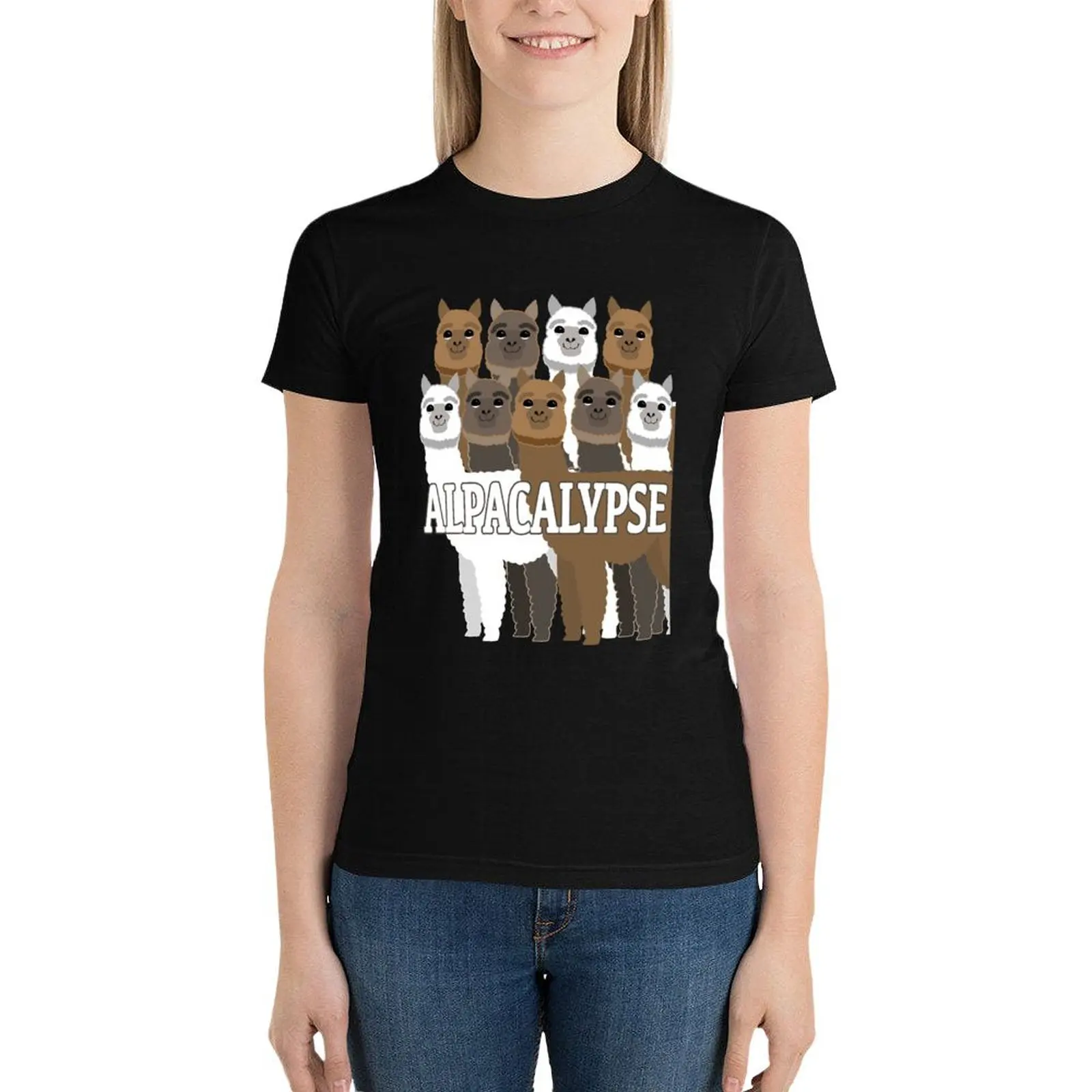 Alpacalypse Cute Peru Alpaca Lovers Pun T-Shirt oversized cute clothes tops T-shirts for Women
Alpacalypse Cute Peru Alpaca Lovers Pun T-Shirt oversized cute clothes tops T-shirts for Women