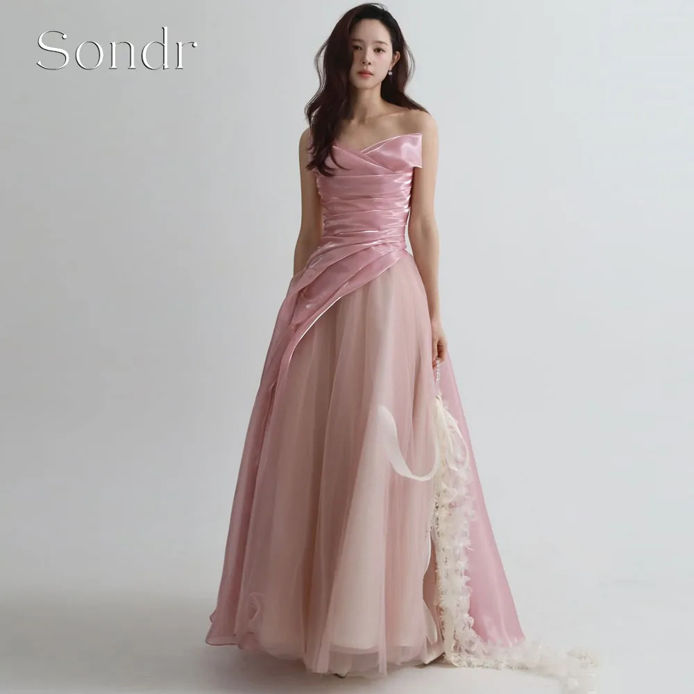 Sondr Customized Peach Pink Korean Evening Dresses Princess A Line Silk Organza and Tulle Performance Gown 2026 Wedding Dress
Sondr Customized Peach Pink Korean Evening Dresses Princess A Line Silk Organza and Tulle Performance Gown 2026 Wedding Dress