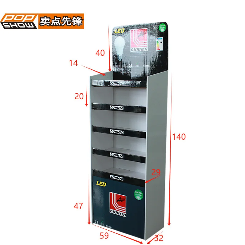 Custom. Supermarket Convenience Store Corrugated Board Folding Display Rack Multi-Ply Paper Display Shelf Shelf in Stock Customi
Custom. Supermarket Convenience Store Corrugated Board Folding Display Rack Multi-Ply Paper Display Shelf Shelf in Stock Customi