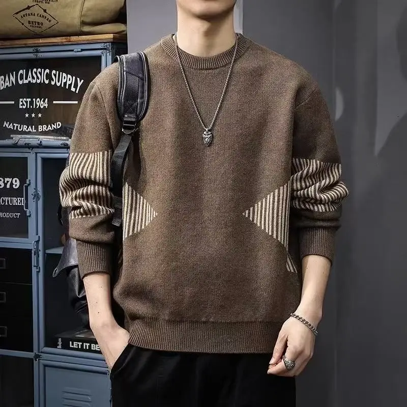 American Retro Color Blo Knitted Sweater Loose Casual Men's Winter New Sle Laid-ba Top Faion Urban Commute Polyester ...
American Retro Color Blo Knitted Sweater Loose Casual Men's Winter New Sle Laid-ba Top Faion Urban Commute Polyester ...