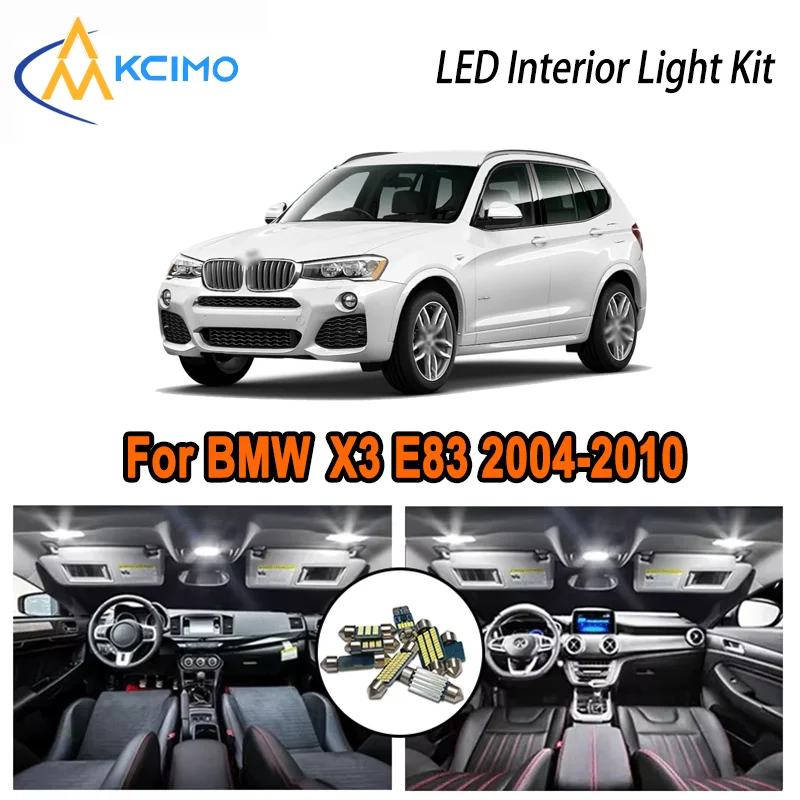 Для BMW X3 E83 2004-2010 2004 2005 2006 2007 2008 2009 2010 Светодиодный внутренний купол Карта багажника Комплект автомобильных светодиодных ламп Canbus без ошибок
Для BMW X3 E83 2004-2010 2004 2005 2006 2007 2008 2009 2010 Светодиодный внутренний купол Карта багажника Комплект автомобильных светодиодных ламп Canbus без ошибок