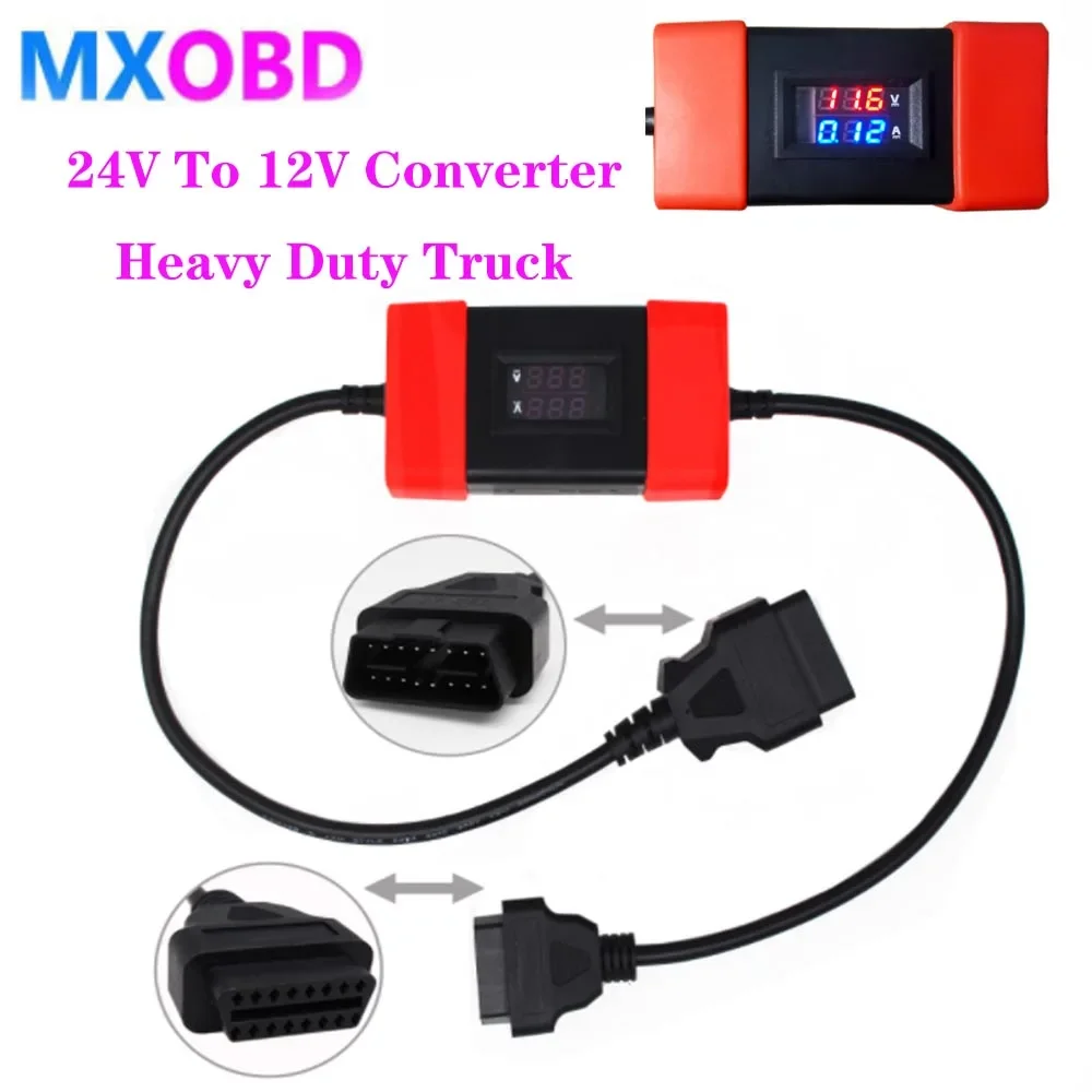 For X431 Easydiag 3.0 Heavy Duty Truck Multifunction OBD Scanner Code Reader 24V To 12V Converter Car / Truck Adapter
For X431 Easydiag 3.0 Heavy Duty Truck Multifunction OBD Scanner Code Reader 24V To 12V Converter Car / Truck Adapter