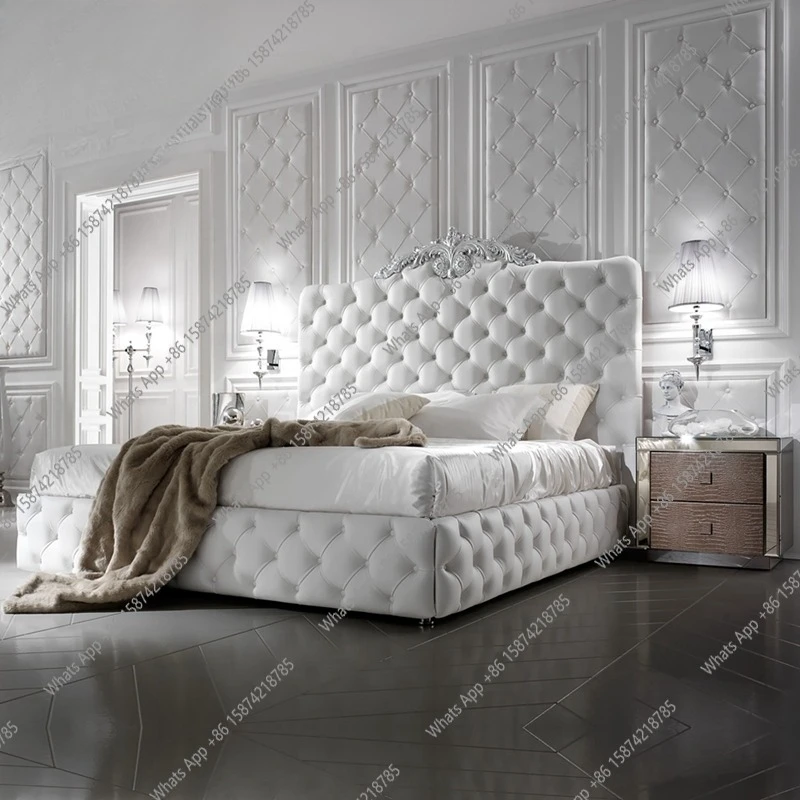 rectangle bed frame camas кровать двуспальная cama Genuine Leather BED سرير lit camara beds solid wooden carved leather buttons
rectangle bed frame camas кровать двуспальная cama Genuine Leather BED سرير lit camara beds solid wooden carved leather buttons