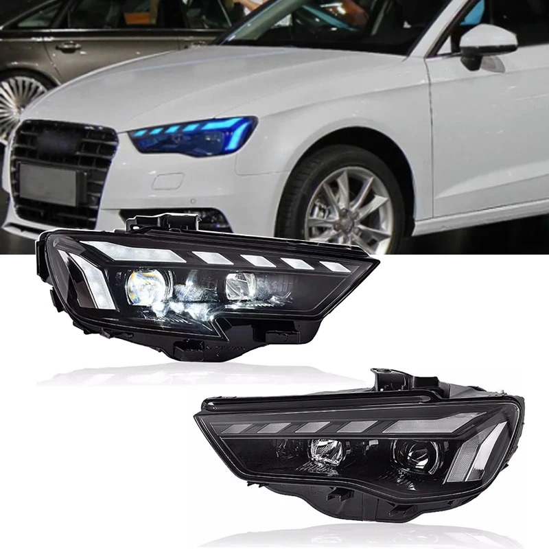 2PCS Car Front Lights For Audi A3 LED Headlights 2017 2018 2019 2020 A3 8V DRL Turn Signal Headlamp Assembly Auto Accessories
2PCS Car Front Lights For Audi A3 LED Headlights 2017 2018 2019 2020 A3 8V DRL Turn Signal Headlamp Assembly Auto Accessories