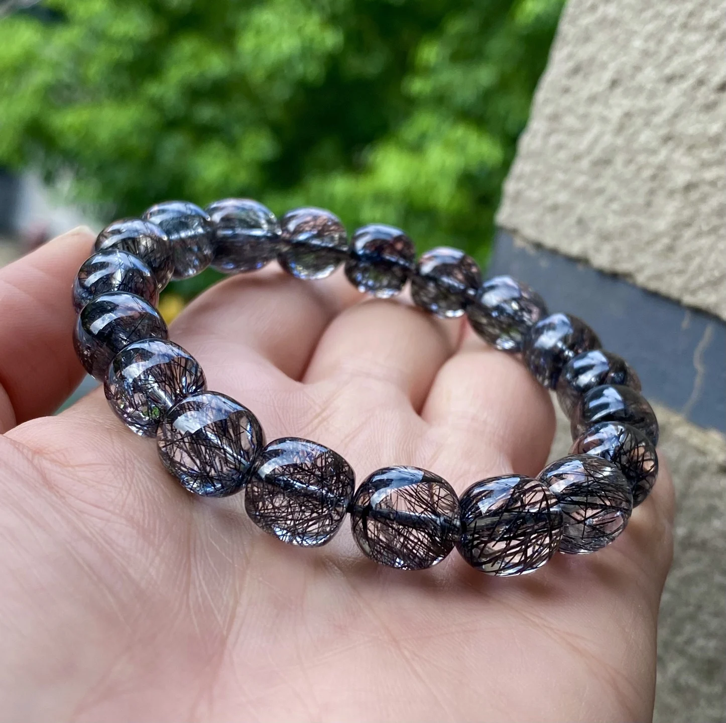 Natural Black Rutilated Quartz Clear Round Beads Bracelet Crystal Women Men 10.5x10.5mm Rare Brazil Rutilated AAAAAA
Natural Black Rutilated Quartz Clear Round Beads Bracelet Crystal Women Men 10.5x10.5mm Rare Brazil Rutilated AAAAAA