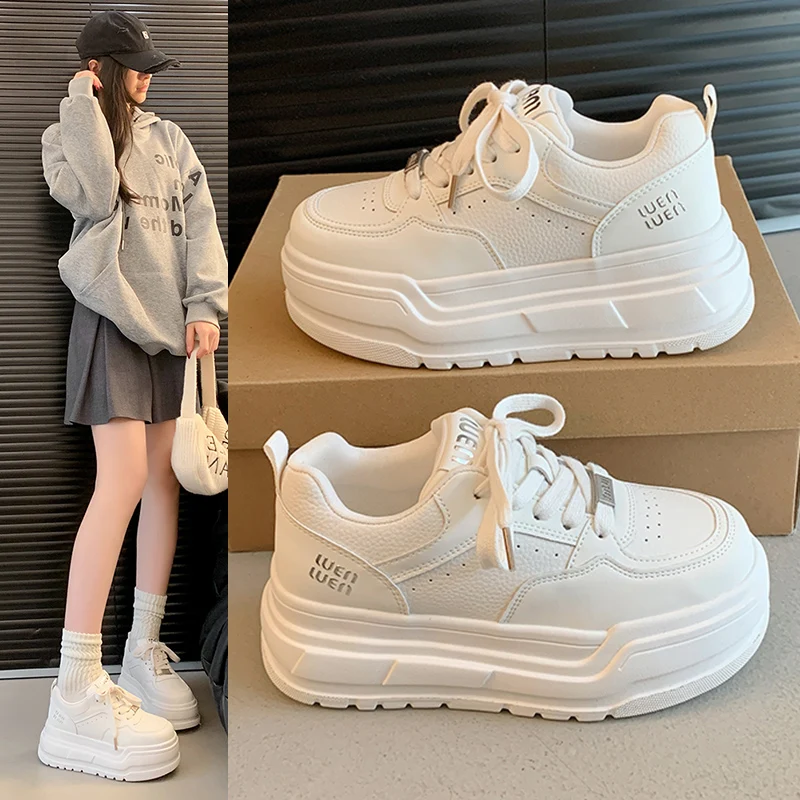 New Women's Casual Sports Shoes Multifunctional Board Shoes Thick Sole Anti-slip Wear Increase Street Fashion Small White Shoes
New Women's Casual Sports Shoes Multifunctional Board Shoes Thick Sole Anti-slip Wear Increase Street Fashion Small White Shoes