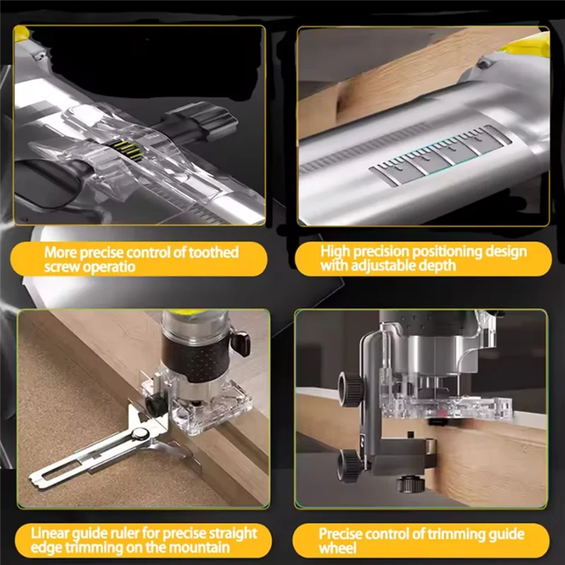 ABWZ-Brushless Electric Trimmer Woodworking Trimming Machine Wood Router Milling Engraving Slotting Machine Fit 18V Battery
ABWZ-Brushless Electric Trimmer Woodworking Trimming Machine Wood Router Milling Engraving Slotting Machine Fit 18V Battery