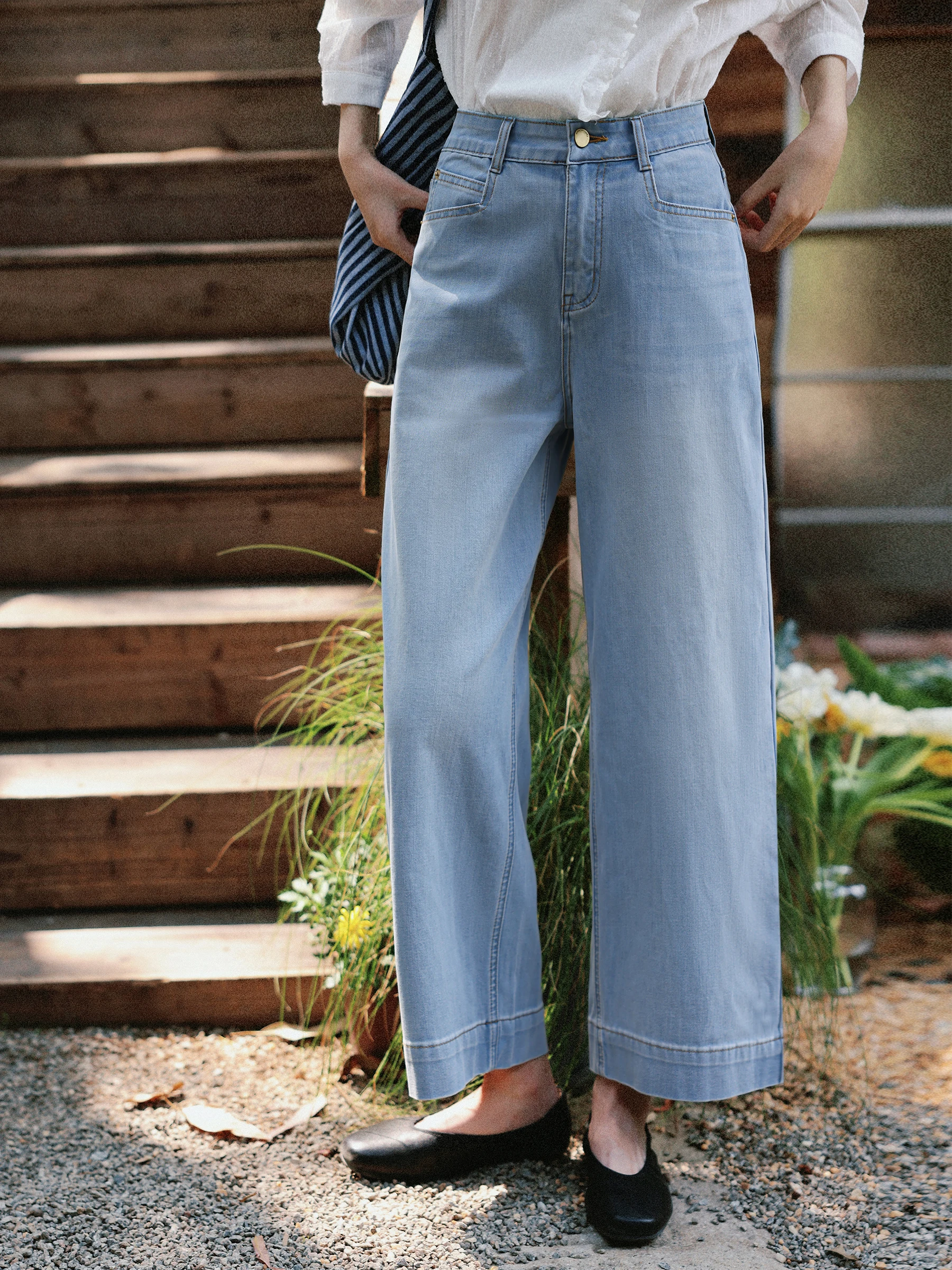MUNNS RUIXI High Waist Wide Leg Jeans Slim Fit Light Blue Vintage Washed Long Pants Women's Casual Cotton Denim Spring Summer
MUNNS RUIXI High Waist Wide Leg Jeans Slim Fit Light Blue Vintage Washed Long Pants Women's Casual Cotton Denim Spring Summer