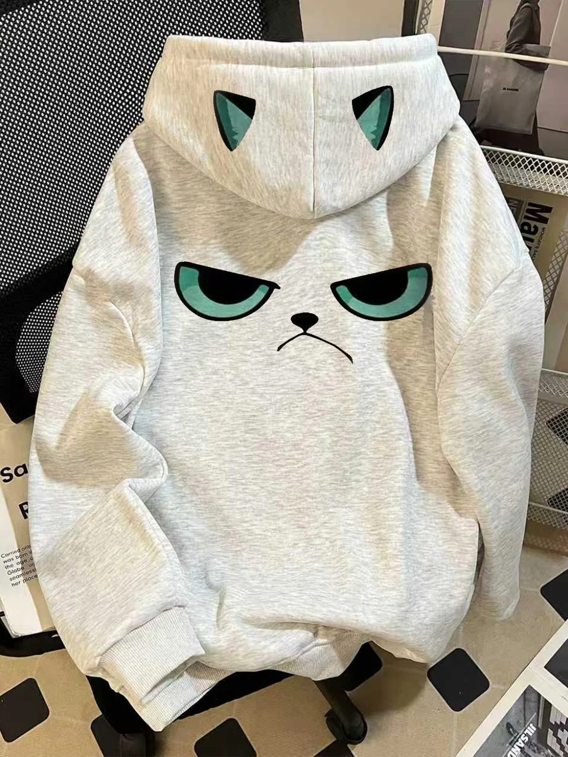 Cute Print Hoodie Sweatshirt Women's Loose plus Size Fleece Lined Japanese Style Anti-Aging Cartoon Animation Jacket
Cute Print Hoodie Sweatshirt Women's Loose plus Size Fleece Lined Japanese Style Anti-Aging Cartoon Animation Jacket