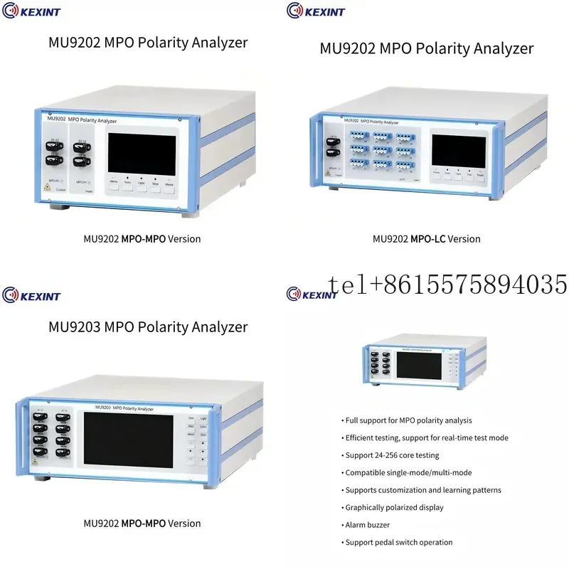 Hot KEXINT MPO Polarity Fiber Optic MTP Tester MU9202 MU9203
Hot KEXINT MPO Polarity Fiber Optic MTP Tester MU9202 MU9203
