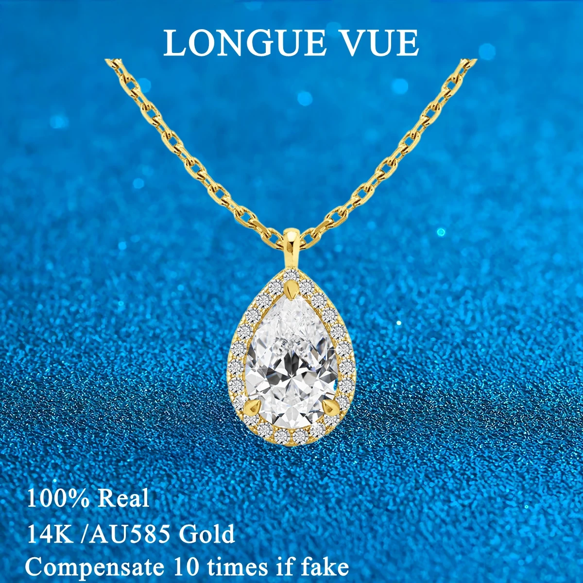 Настоящее 14-каратное золото, ожерелье из муассанита грушевидной огранки, кулон для женщин, сверкающая капля воды, лабораторный бриллиантовый кулон, ювелирные изделия с штампом
Настоящее 14-каратное золото, ожерелье из муассанита грушевидной огранки, кулон для женщин, сверкающая капля воды, лабораторный бриллиантовый кулон, ювелирные изделия с штампом