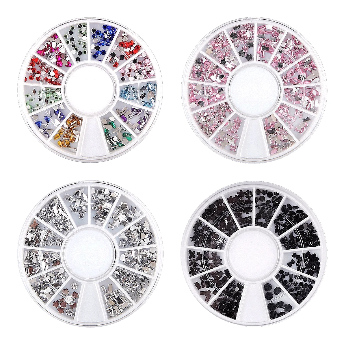 12 Colors Mini Flatback 3D Acrylic Nail Art Rhinestone Accessories Parts For Nails Decoration Manicure Decor Supplies Material
12 Colors Mini Flatback 3D Acrylic Nail Art Rhinestone Accessories Parts For Nails Decoration Manicure Decor Supplies Material
