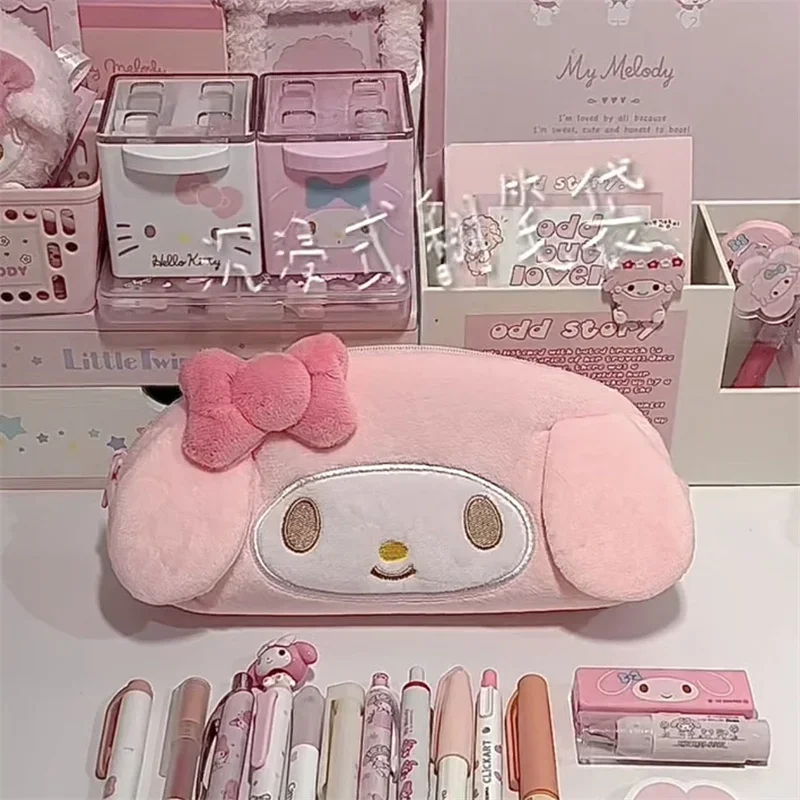 New My Melody Plush Bag Anime Sanrio Melody Pink Stationery Storage Bag Cartoon Kawaii Pencil Case Girl School Birthday Gifts
New My Melody Plush Bag Anime Sanrio Melody Pink Stationery Storage Bag Cartoon Kawaii Pencil Case Girl School Birthday Gifts