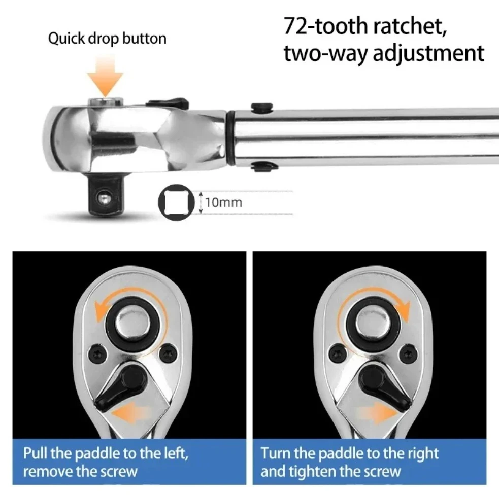 for Automotive Engine Repair 3/8" Drive Torque Wrench 7/8Pcs/Set 10-60N.m with Magnetic Spark Plug Socket - Ultra Thin Design
for Automotive Engine Repair 3/8" Drive Torque Wrench 7/8Pcs/Set 10-60N.m with Magnetic Spark Plug Socket - Ultra Thin Design