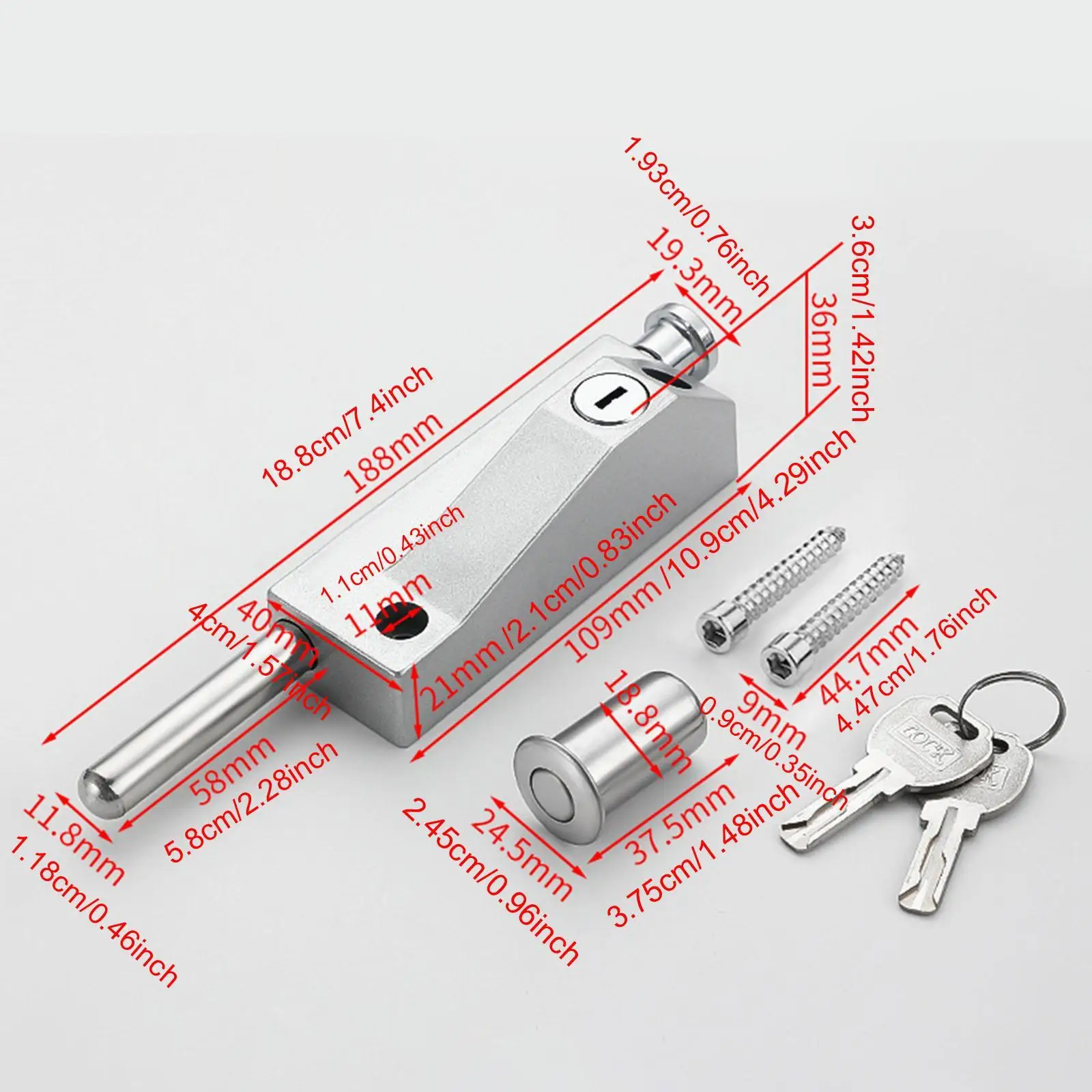 Revolving Door Spring Latch Lock Waterproof Easy to Use Sturdy Hardware Spring
Revolving Door Spring Latch Lock Waterproof Easy to Use Sturdy Hardware Spring
