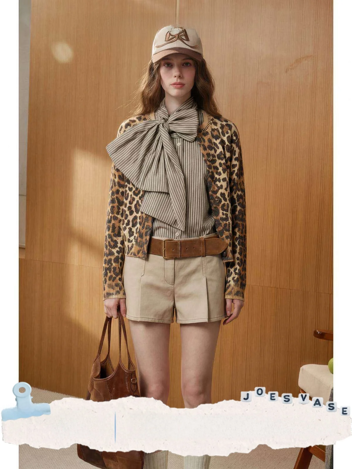 Jo And Flower Vase × LAB Leopard Print Knitwear Women's round Ne Slim Fit Casual Open Cardigan Outerwear 2025 Autumn New Sle
Jo And Flower Vase × LAB Leopard Print Knitwear Women's round Ne Slim Fit Casual Open Cardigan Outerwear 2025 Autumn New Sle