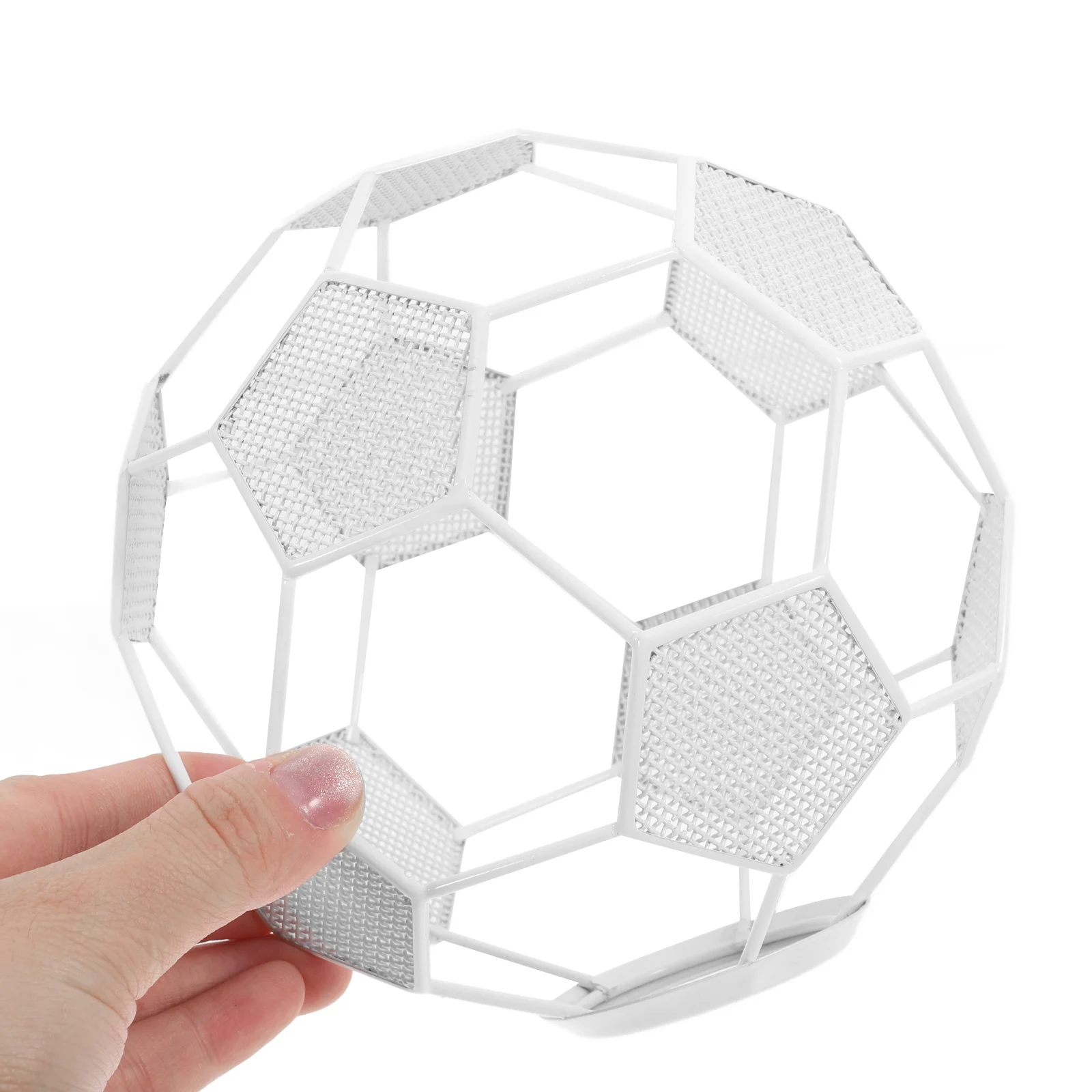 White Vintage Metal Globe Light Cover Soccer Lamp Shade Hollow-Out Industrial Ceiling Lamp Shade for Home Living Room Football
White Vintage Metal Globe Light Cover Soccer Lamp Shade Hollow-Out Industrial Ceiling Lamp Shade for Home Living Room Football