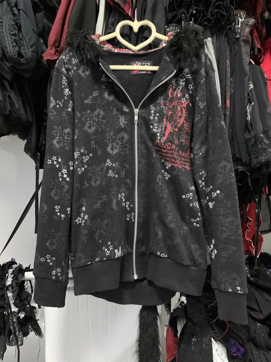 Punk Hooded Zip-up Gothic Clothes Long sleeves Cat ears Women's Hooded Sweatshirt Winter Streetwear 90s Hoodie Y2k Femmes Blouse
Punk Hooded Zip-up Gothic Clothes Long sleeves Cat ears Women's Hooded Sweatshirt Winter Streetwear 90s Hoodie Y2k Femmes Blouse