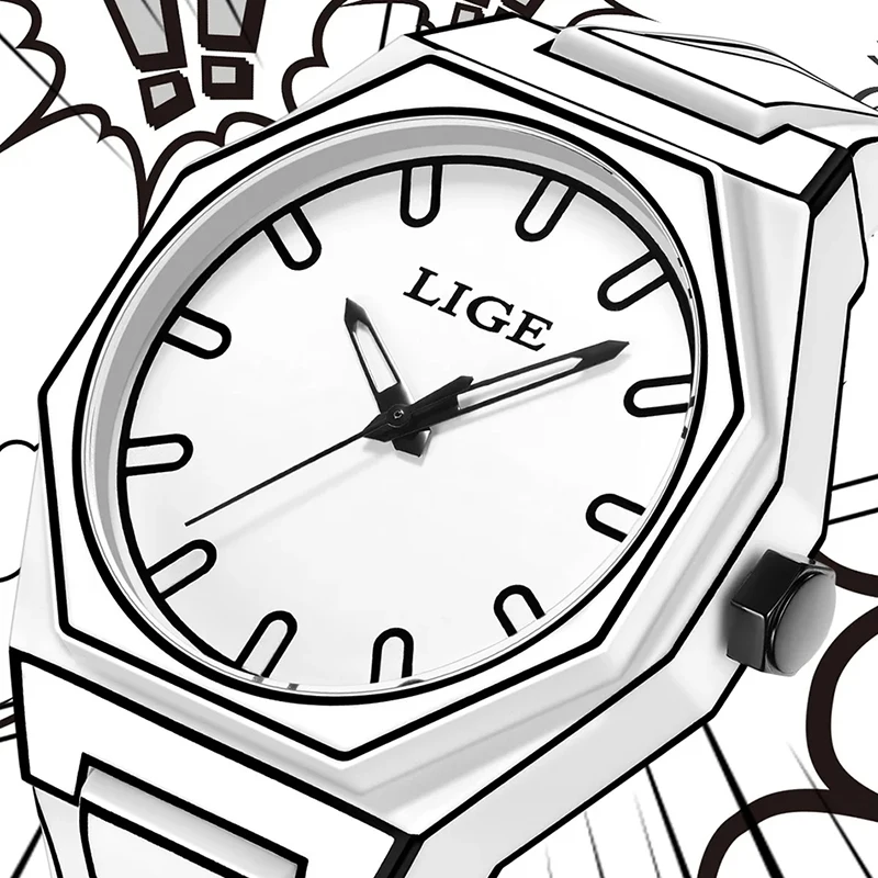 LIGE 2026 Men's Watches Fashion Sports Quartz Wristwatches Waterproof Silicone Watch for Man Simple Clock Relogio Masculino+BOX
LIGE 2026 Men's Watches Fashion Sports Quartz Wristwatches Waterproof Silicone Watch for Man Simple Clock Relogio Masculino+BOX