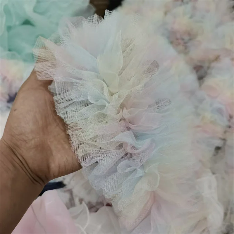 12CM wide luxury Colorful mesh embroidery 3d lace fabric ribbon Puffy skirt wedding dress DIY crafts sewig decor
12CM wide luxury Colorful mesh embroidery 3d lace fabric ribbon Puffy skirt wedding dress DIY crafts sewig decor