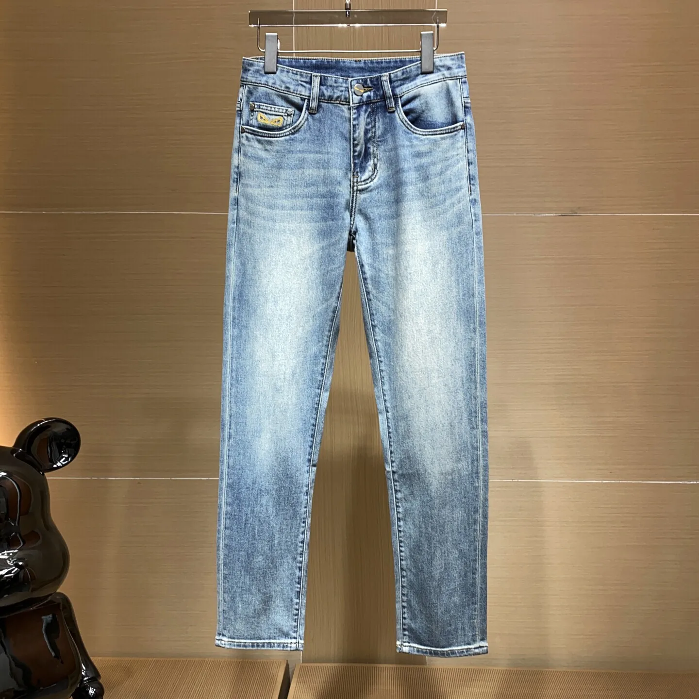 Spring Summer Men's Slim Fit Straight Leg Jeans Versatile Waed Blue Faion Urban Sle mid Waist Dstring No Brand
Spring Summer Men's Slim Fit Straight Leg Jeans Versatile Waed Blue Faion Urban Sle mid Waist Dstring No Brand