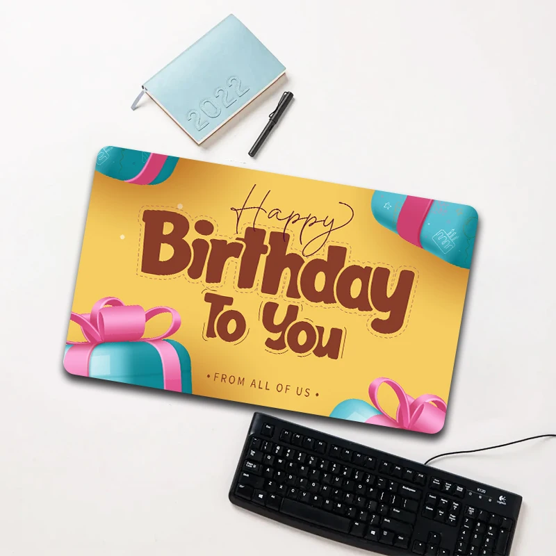Yellow Happy Birthday Mouse Pad Large Non-slip Waterproof Desk Mat for Laptop Office
Yellow Happy Birthday Mouse Pad Large Non-slip Waterproof Desk Mat for Laptop Office