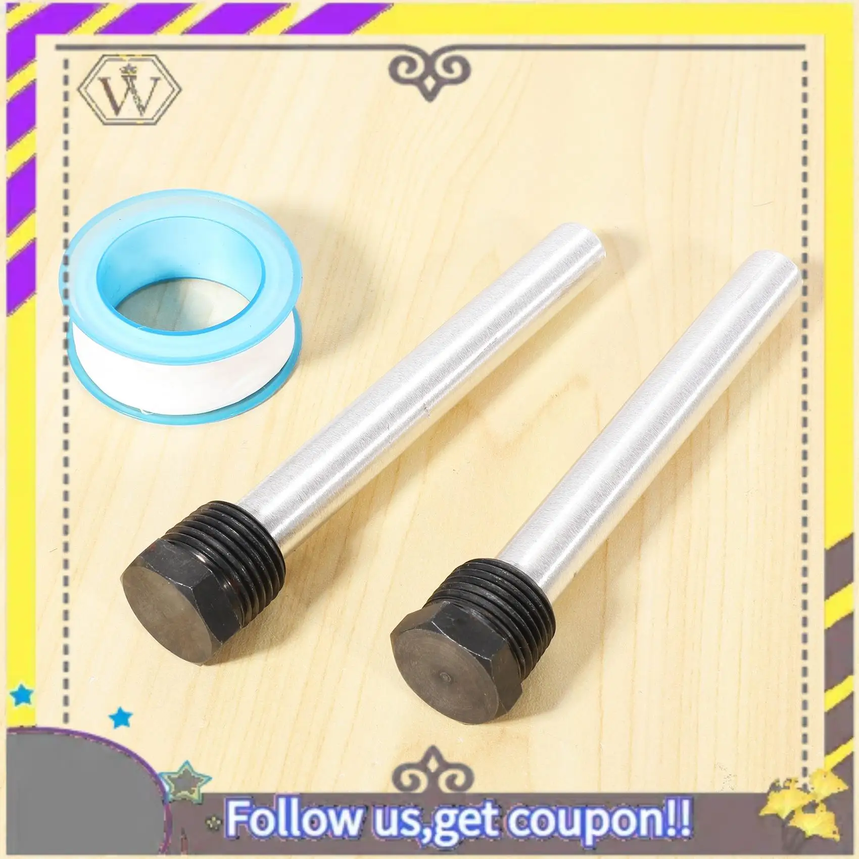 ABXV-RV Water Heater Anode Rod For Atwood Heaters, 2 Pack 1/2Inch NPT RV Hot Water Tank Anode Rod For RV Heater
ABXV-RV Water Heater Anode Rod For Atwood Heaters, 2 Pack 1/2Inch NPT RV Hot Water Tank Anode Rod For RV Heater