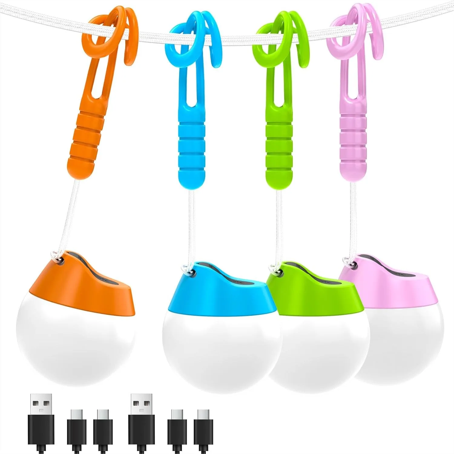 Rechargeable Camping Lights, 4 Pack Portable Tent Lights with 4 Modes, 150LM Mini Lantern Only 20g for Hiking Emergency
Rechargeable Camping Lights, 4 Pack Portable Tent Lights with 4 Modes, 150LM Mini Lantern Only 20g for Hiking Emergency