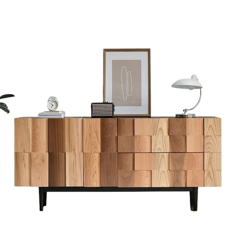 Wabi Side Cabinet North American Black Walnut Pure Solid Wood Locker Modern Simple Entry Entrance Bedroom Storage Cabinet 
Wabi Side Cabinet North American Black Walnut Pure Solid Wood Locker Modern Simple Entry Entrance Bedroom Storage Cabinet